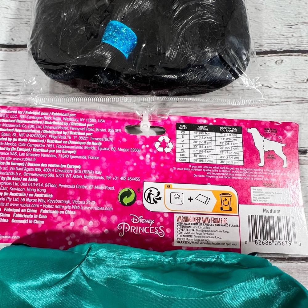 NWT-Disney Princess Jasmine Medium Pet Costume - Picture 8 of 8